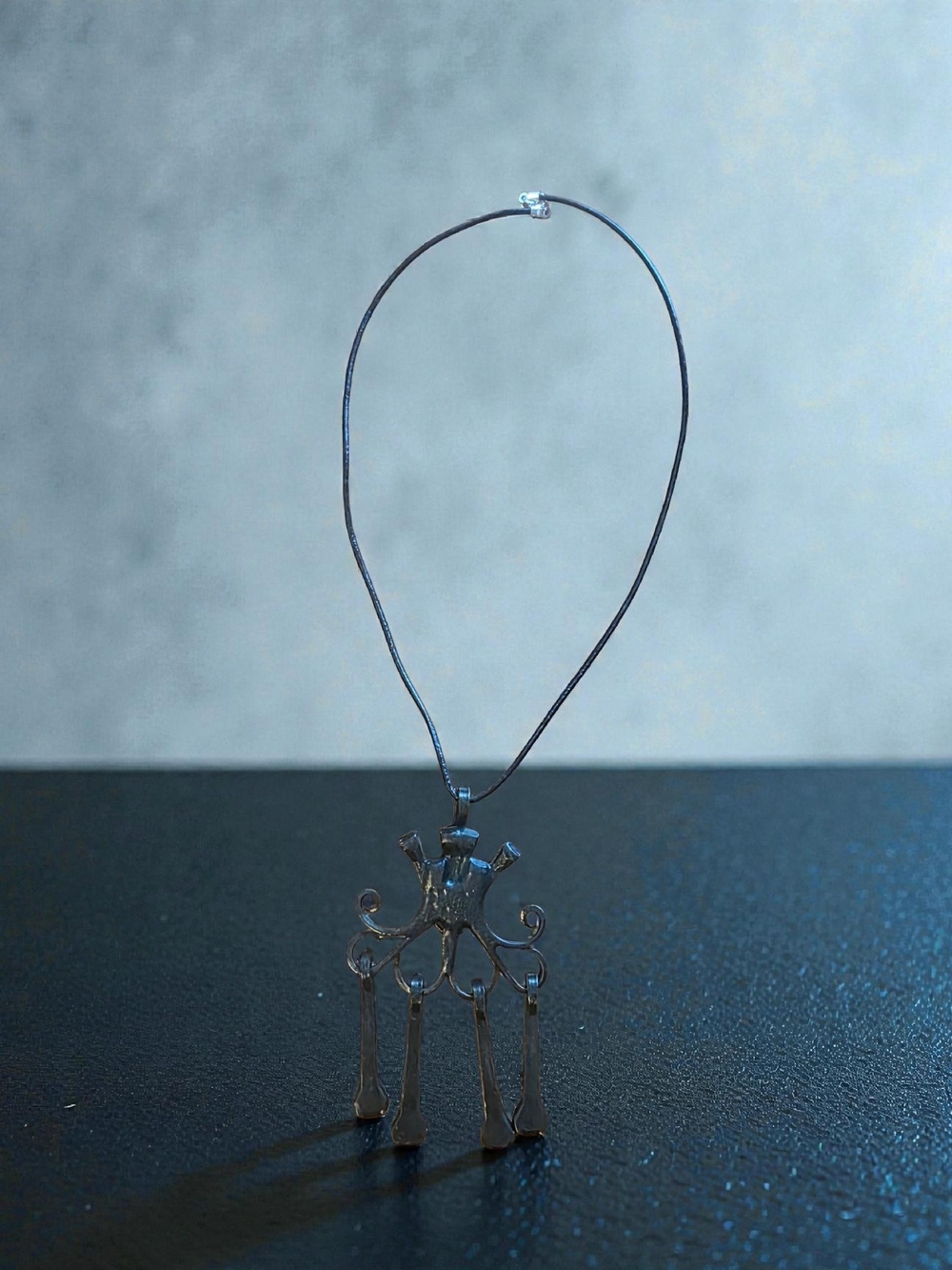 Styleandstone Statement Pendant Choker Cord Necklace